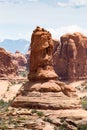 Natural sandstone formation in Arches National Park, Utah, USA