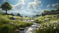 Dreamy Mountain Stream In Unreal Engine: Photorealistic Landscape Art