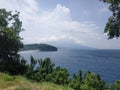 Natural scenery on the Bukit Asah Bali, Indonesia. Royalty Free Stock Photo