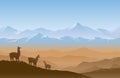 Andes Mountain Range Landscape Background Royalty Free Stock Photo