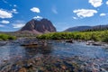 Natural scenery of Red Castel and Red Castle lake in the Uinta Mountains Royalty Free Stock Photo