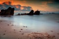Natural seascape at dawn, Thailand Royalty Free Stock Photo