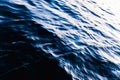 Natural seawater background with its intense bluish liquid texture at sunset Royalty Free Stock Photo