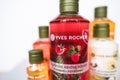 Natural shower gels by Yves Rocher company.