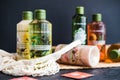 Natural shower gels by Yves Rocher company, product shot