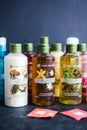 Natural shower gels by Yves Rocher company, product shot