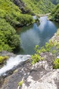 Natural sight of the island of Mauritius - several levels of falls