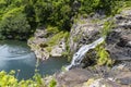 Natural sight of the island of Mauritius - several levels of falls