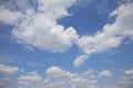 Natural sky with clouds small cumulus, cirrocumulus white and blue sky Royalty Free Stock Photo