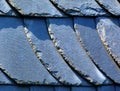 Natural slate tile macro detail. shiny Anthracite color split face texture