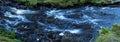 Natural Slow falling water and long exposure Waterfall in Rural Creek