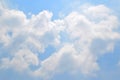 Natural soft clouds pattern on blue sky background Royalty Free Stock Photo