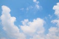 Natural soft clouds pattern on blue sky background Royalty Free Stock Photo