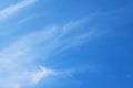 Natural soft clouds pattern on blue sky background Royalty Free Stock Photo