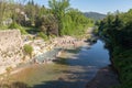 The natural spa of Bagni di Petriolo, Italy