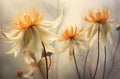 nature flower background beige vintage concept minimal natural floral pastel light. Generative AI. Royalty Free Stock Photo