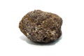 Natural specimen of Arkose rock on white background. Royalty Free Stock Photo