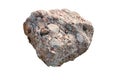 Natural specimen of conglomerate - sedimentary rock composed of rounded or sub-rounded gravel and pebbles cemented by calcium