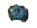 Natural specimen of Malachite green and Azurite blue minerals - copper carbonate ores in the limonite