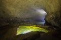 Natural speleothem, cascades of lakes and waterfalls in Nizhneshakuranskaya cave