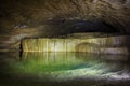 Natural speleothem, cascades of lakes and waterfalls in Nizhneshakuranskaya cave