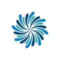 Natural Splash Water Ornamental Logo Template Illustration Design. Vector EPS 10 Royalty Free Stock Photo