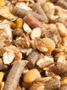 Natural sportive muesli background. for horse.