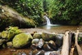 Natural Spring Waterfall Royalty Free Stock Photo