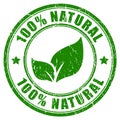 100 natural stamp
