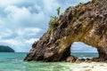Natural stone arch with beautiful beach at Kho Khai near Tarutao national park and Koh Lipe in Satun, Andaman Sea, Thailand Royalty Free Stock Photo