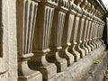 Natural stone balustrade Royalty Free Stock Photo