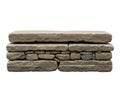 Natural stone bricks stacked for rustic wall construction and design Royalty Free Stock Photo