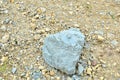 Natural stone dolomite in the limestone open-pit. Building materials, wall background, texture