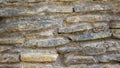 Natural stone facade, stone texture yellow natural stone facade, wall tiles texture Royalty Free Stock Photo