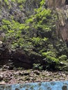 Natural stone hills in Batu Cave, Malaysia. Royalty Free Stock Photo