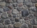 Natural stone masonry, wall made on rock stone