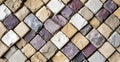 Natural Stone Mosaic Herringbone Tile Pattern Royalty Free Stock Photo