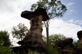 Natural stone pillars. Royalty Free Stock Photo