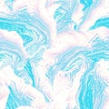 Natural stone seamless pattern with blue clouds texture effect. Royalty Free Stock Photo