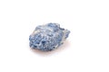 Natural stone sodalite on a white background Royalty Free Stock Photo