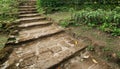 Natural stone stairs landscaping Royalty Free Stock Photo