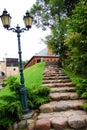 Natural stone steps Royalty Free Stock Photo