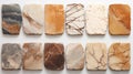 Natural Stone Surfaces: Monochromatic Palettes With Bold Colors And Marble Marks
