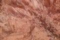 Natural texture of red rock Royalty Free Stock Photo