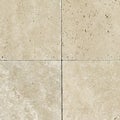 Natural stone travertine tumbled paving tile for pathways courtyard, seamless Royalty Free Stock Photo