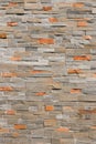 Natural stone veneer wall