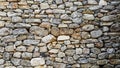 Natural stone wall of ancient houses Royalty Free Stock Photo