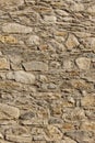 Natural stone wall facade detail. Textured rustic background Royalty Free Stock Photo
