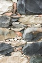 Natural stone wall Royalty Free Stock Photo