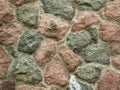 Natural stone wall Round Royalty Free Stock Photo